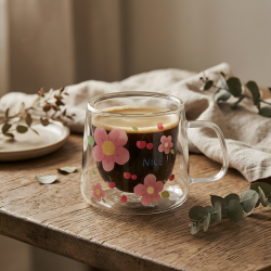 Double Wall Glass Mug